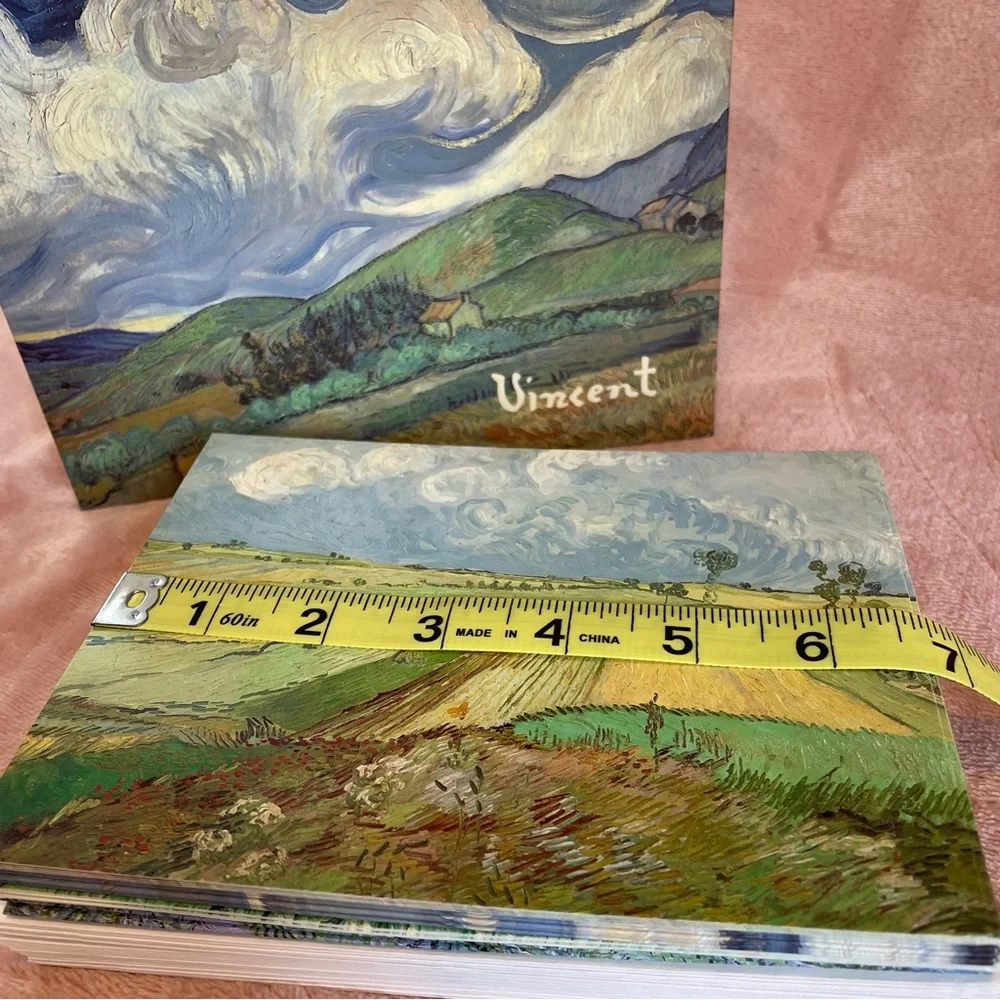 Vintage 1997 Vincent Van Gogh Note Cards in Keepsake Box 4 Designs w Envelopes